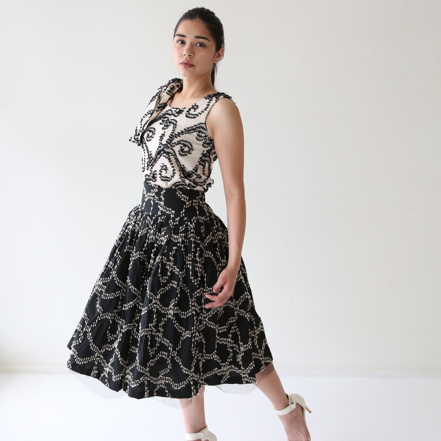 No.2 Full skirt in tenun