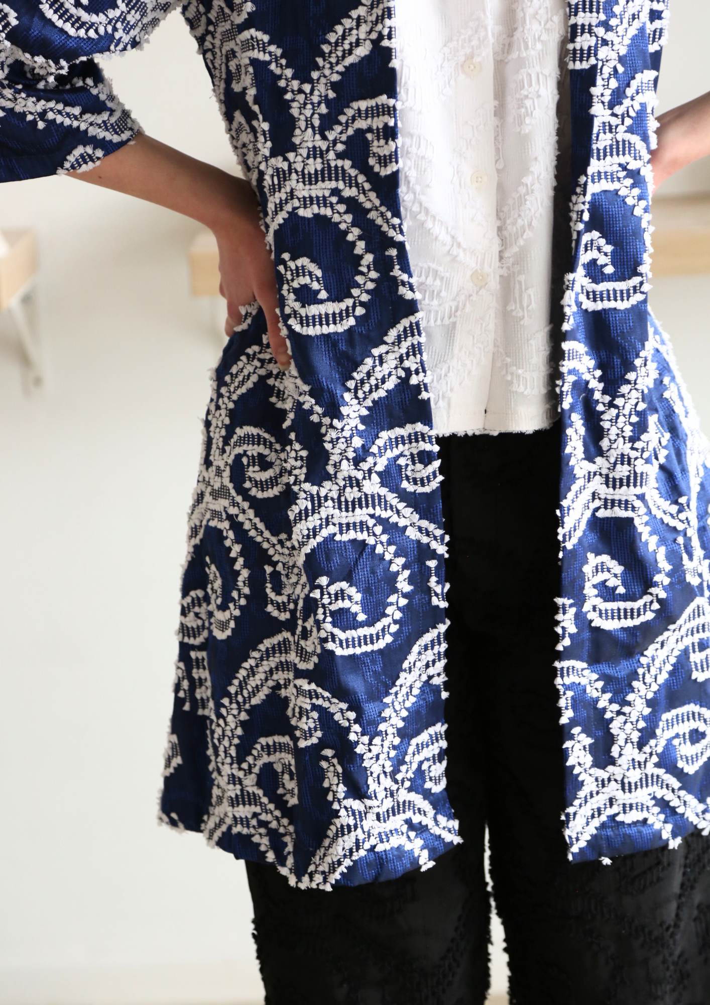 Alice collared long outerwear
