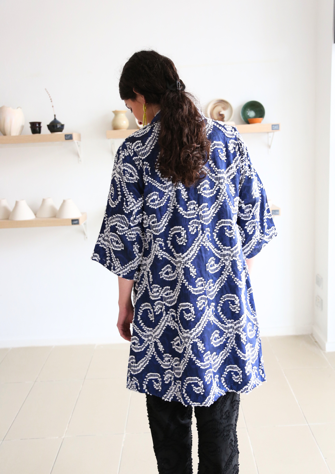 Alice collared long outerwear