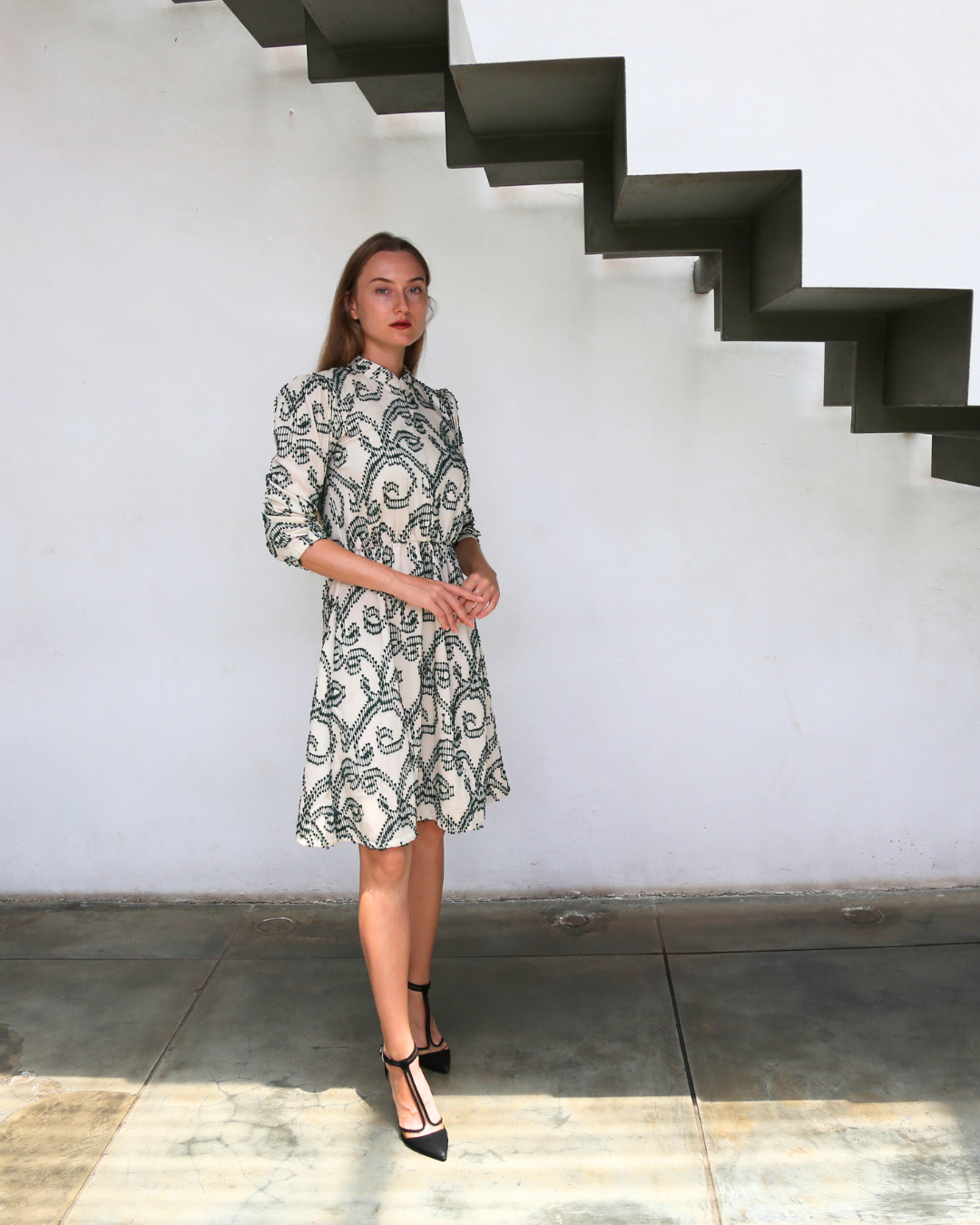 Sarah dress in tenun