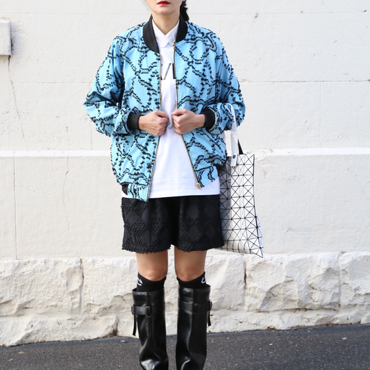 Ruping bomber jacket in tenun