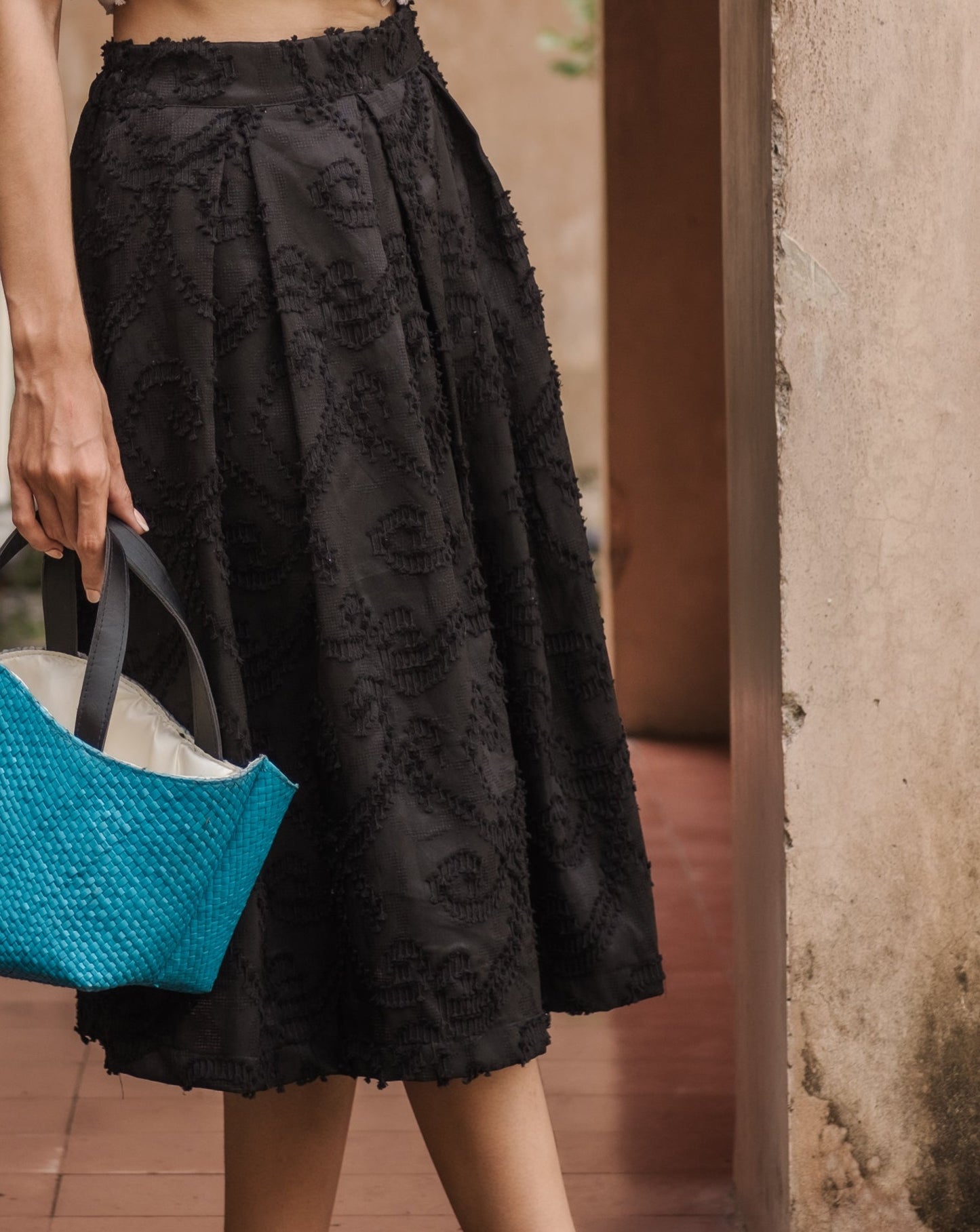 Caitlyn pleated skirt