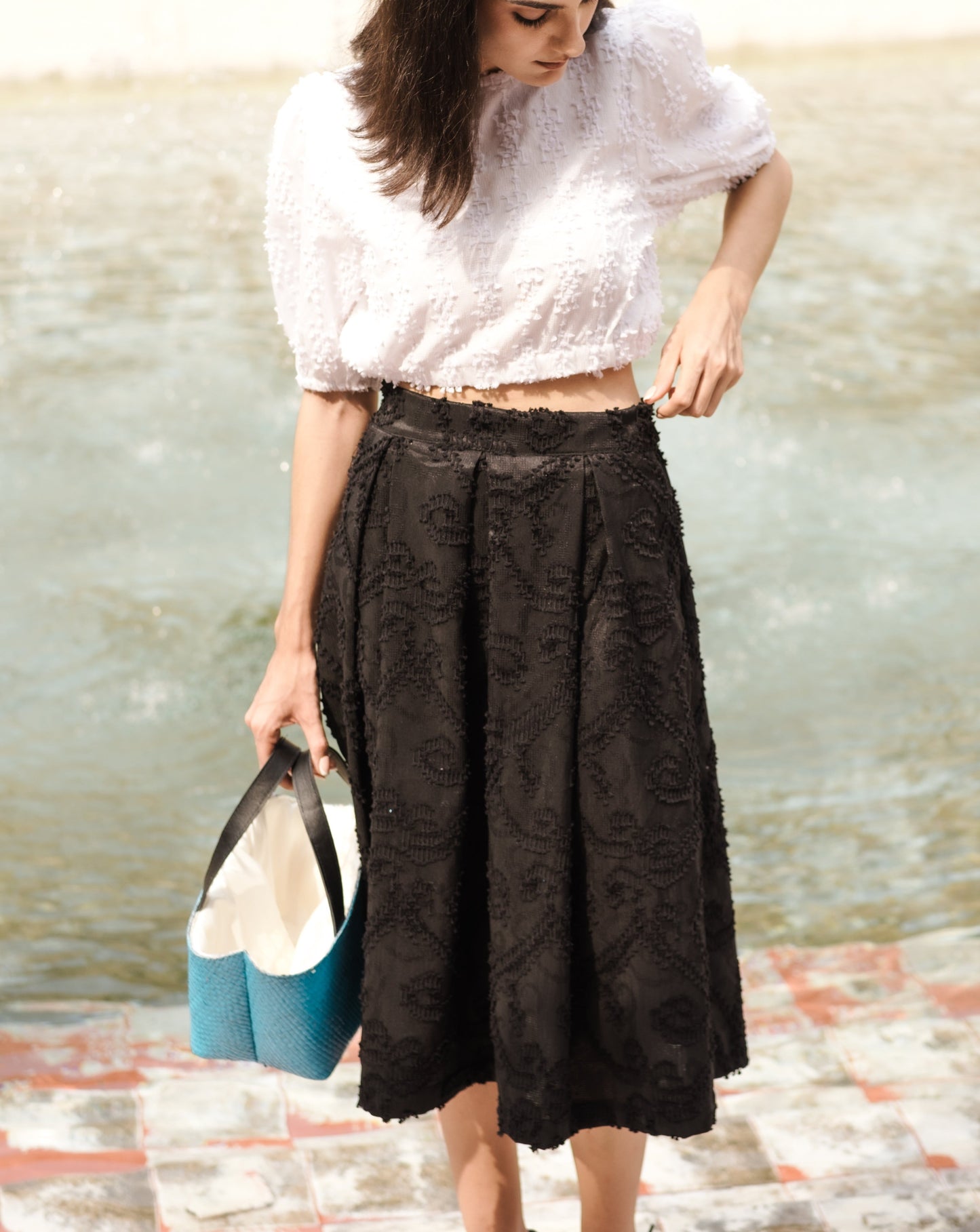 Caitlyn pleated skirt