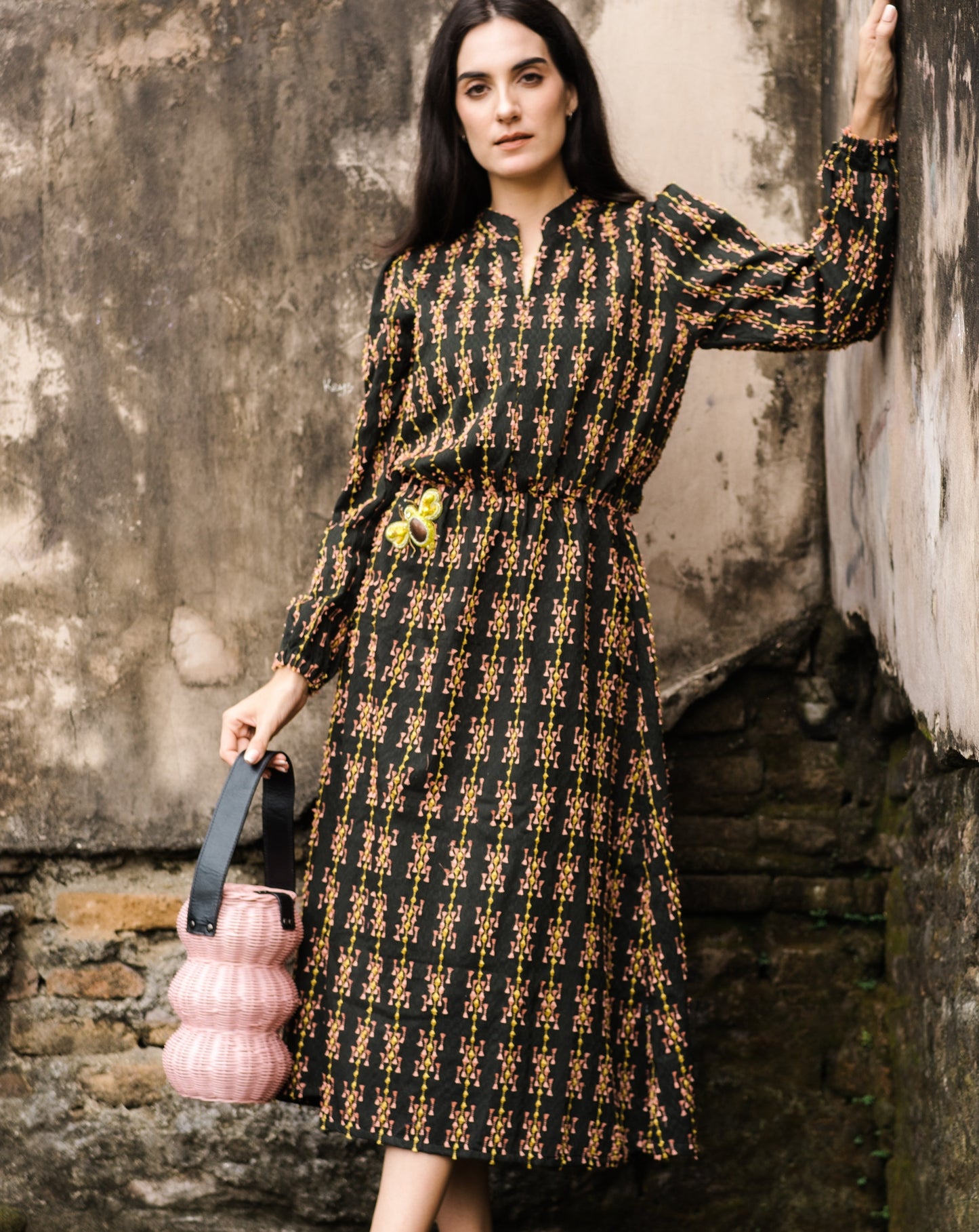 Sarah maxi dress in tenun