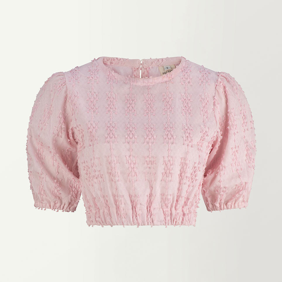 Olive top in tenun