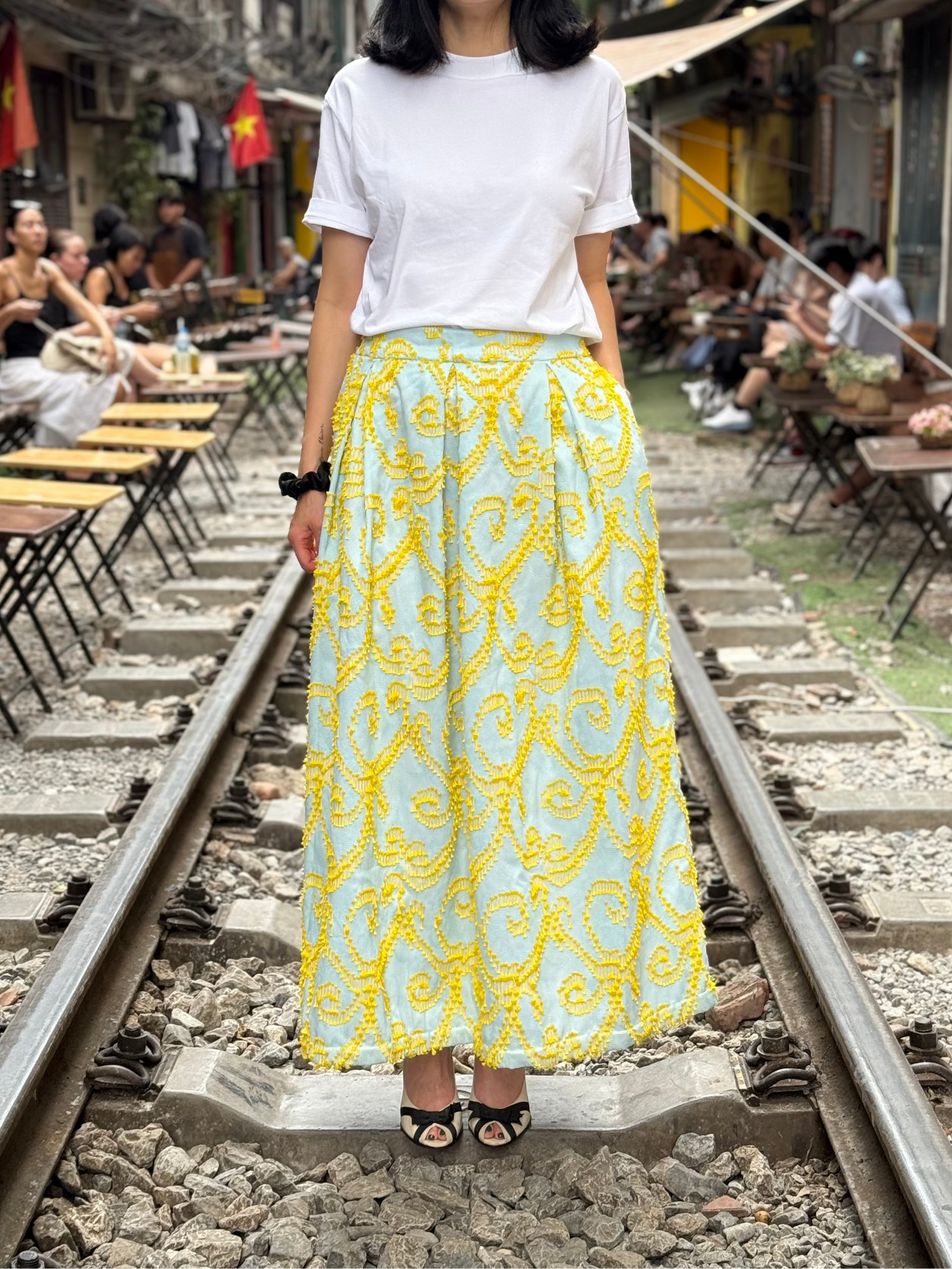Caitlyn pleated skirt