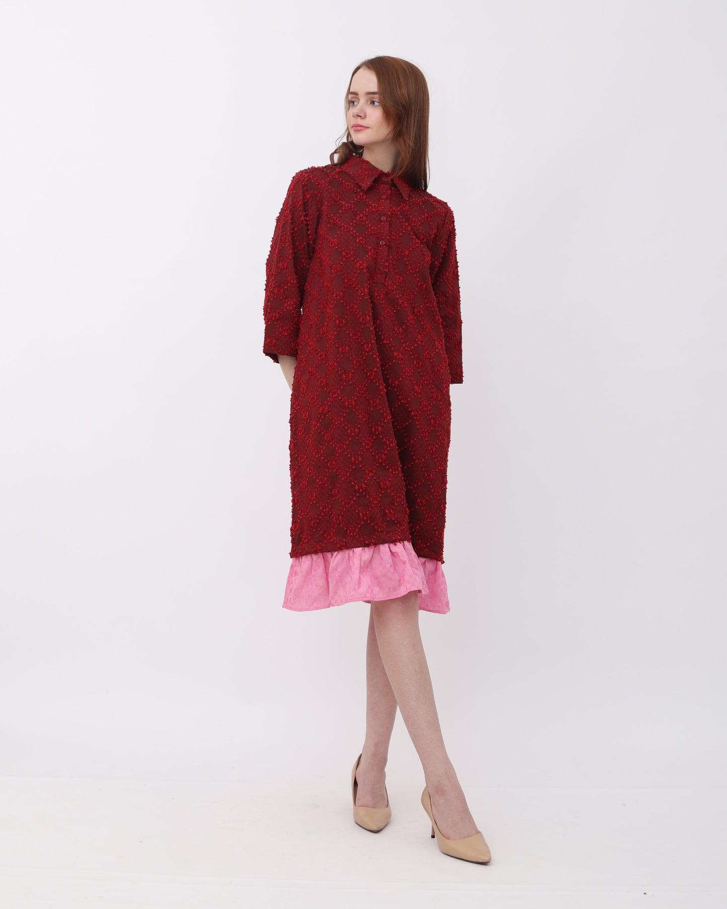 Luna shirt dress in tenun