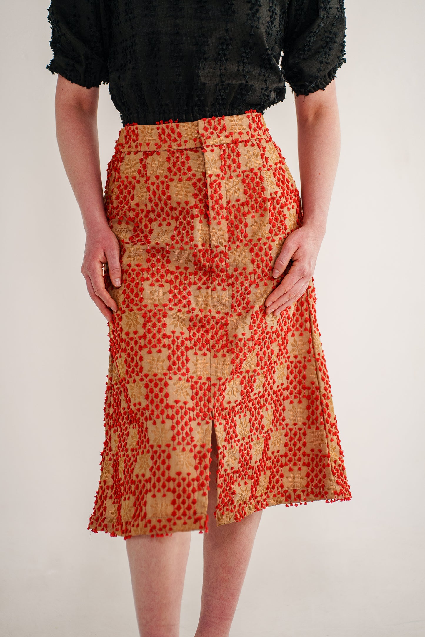 April slit skirt in tenun