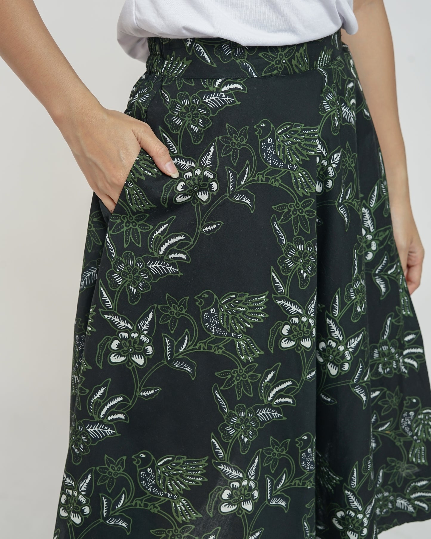 Jenifer batik A-line skirt