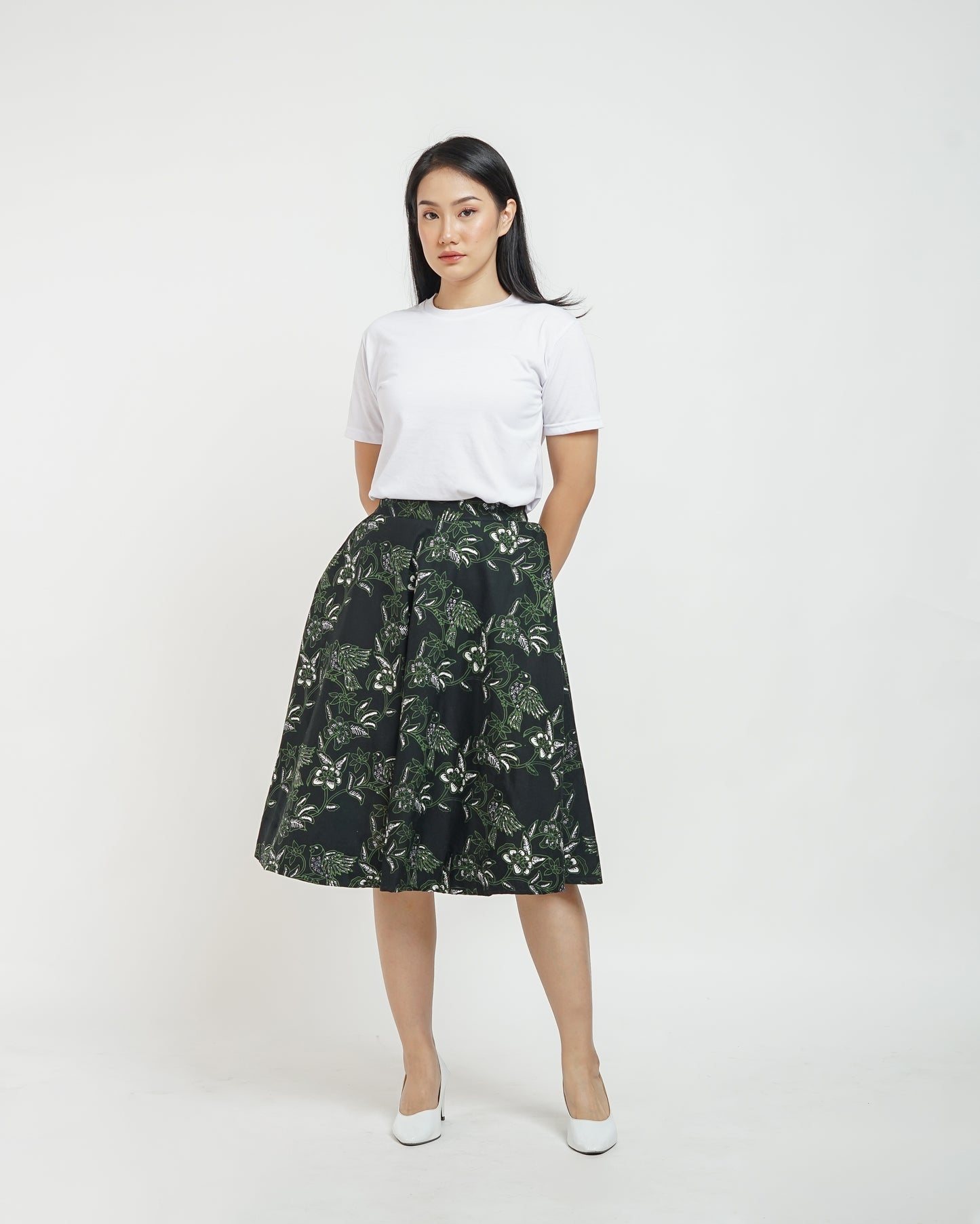 Jenifer batik A-line skirt