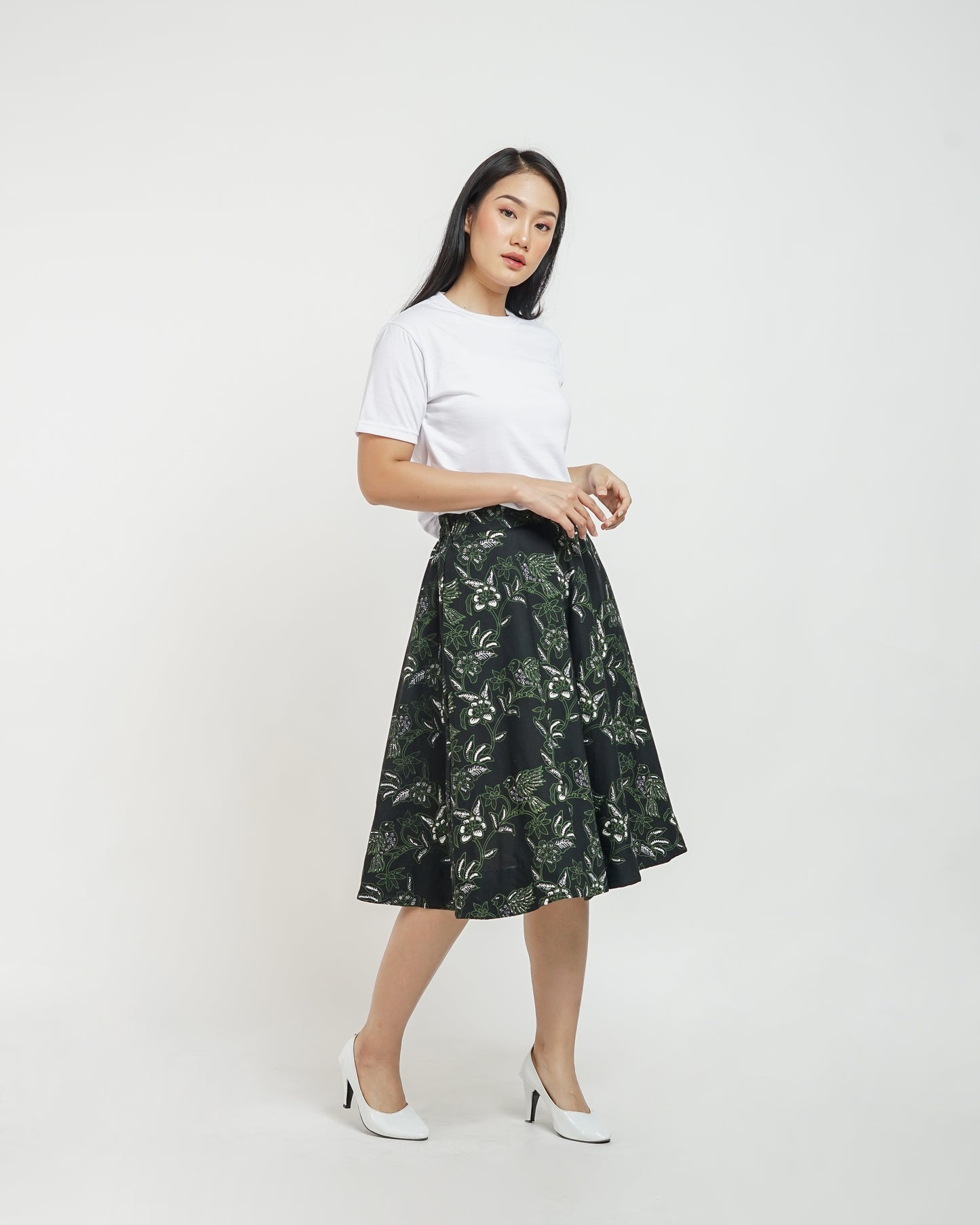 Jenifer batik A-line skirt