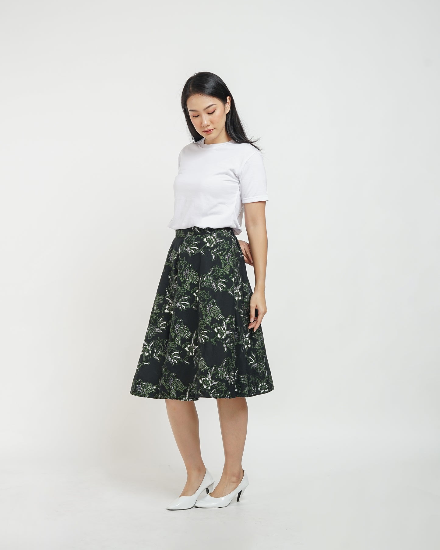 Jenifer batik A-line skirt