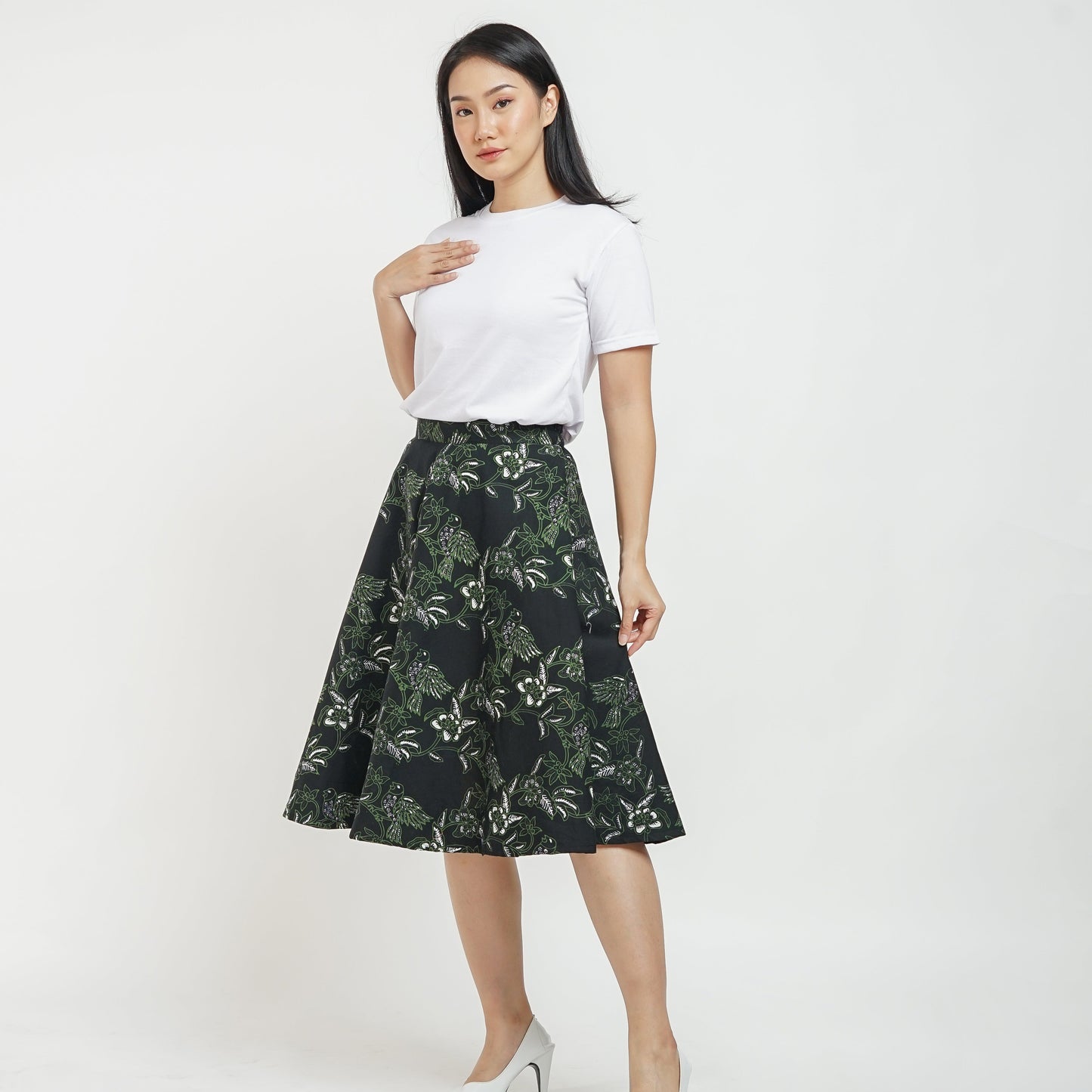 Jenifer batik A-line skirt