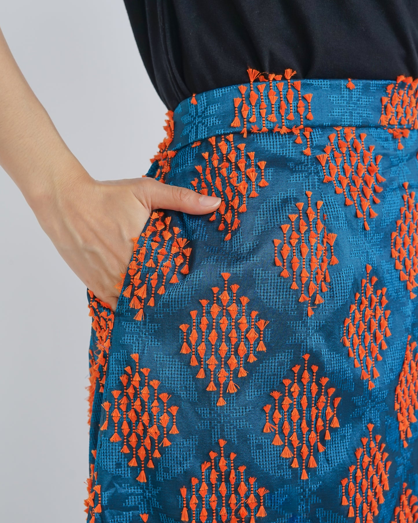 Raya maxi skirt ruffled hem
