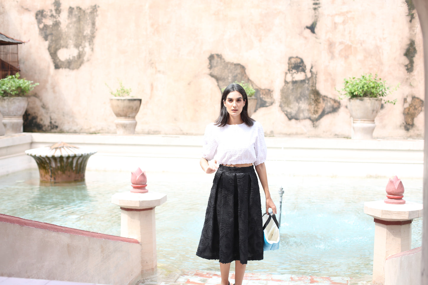 Caitlyn pleated skirt