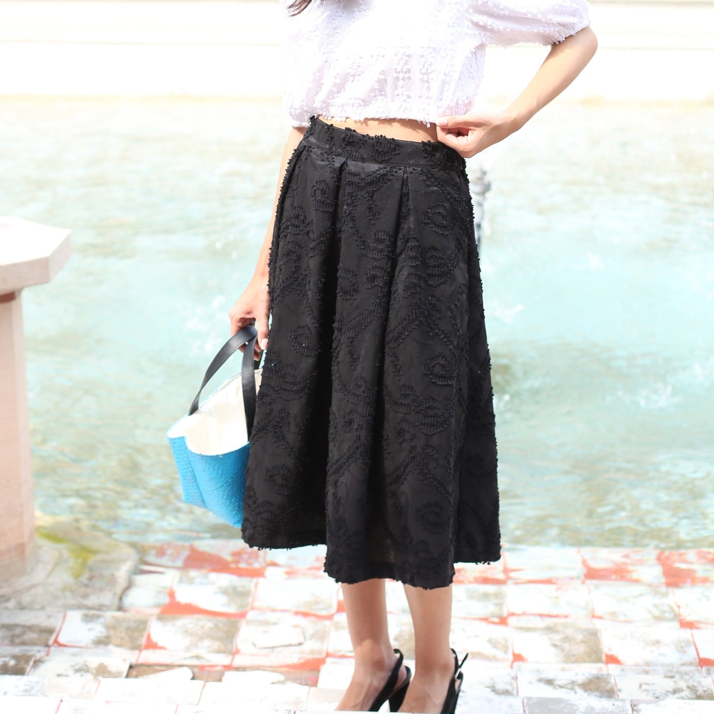 Caitlyn pleated skirt