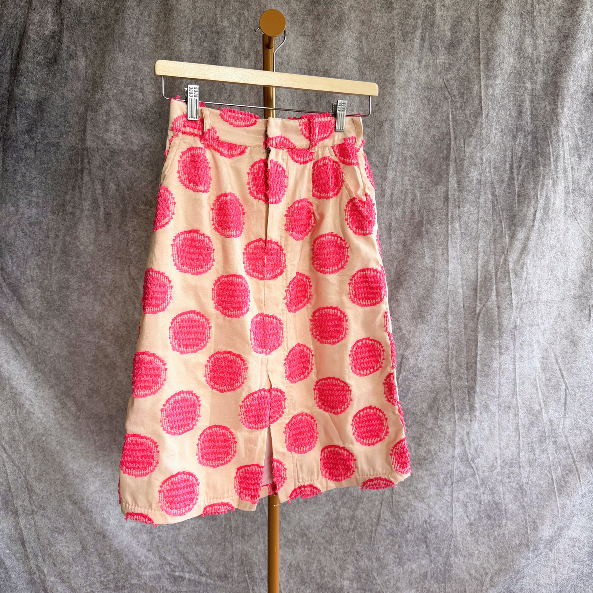 April slit skirt in tenun polka dot