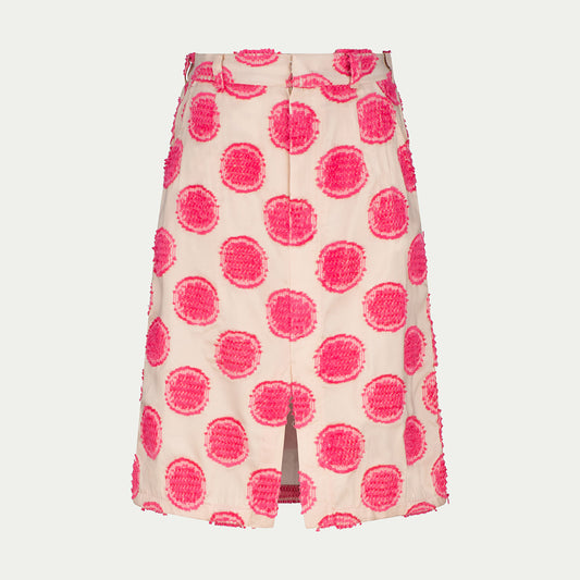 April slit skirt in tenun polka dot