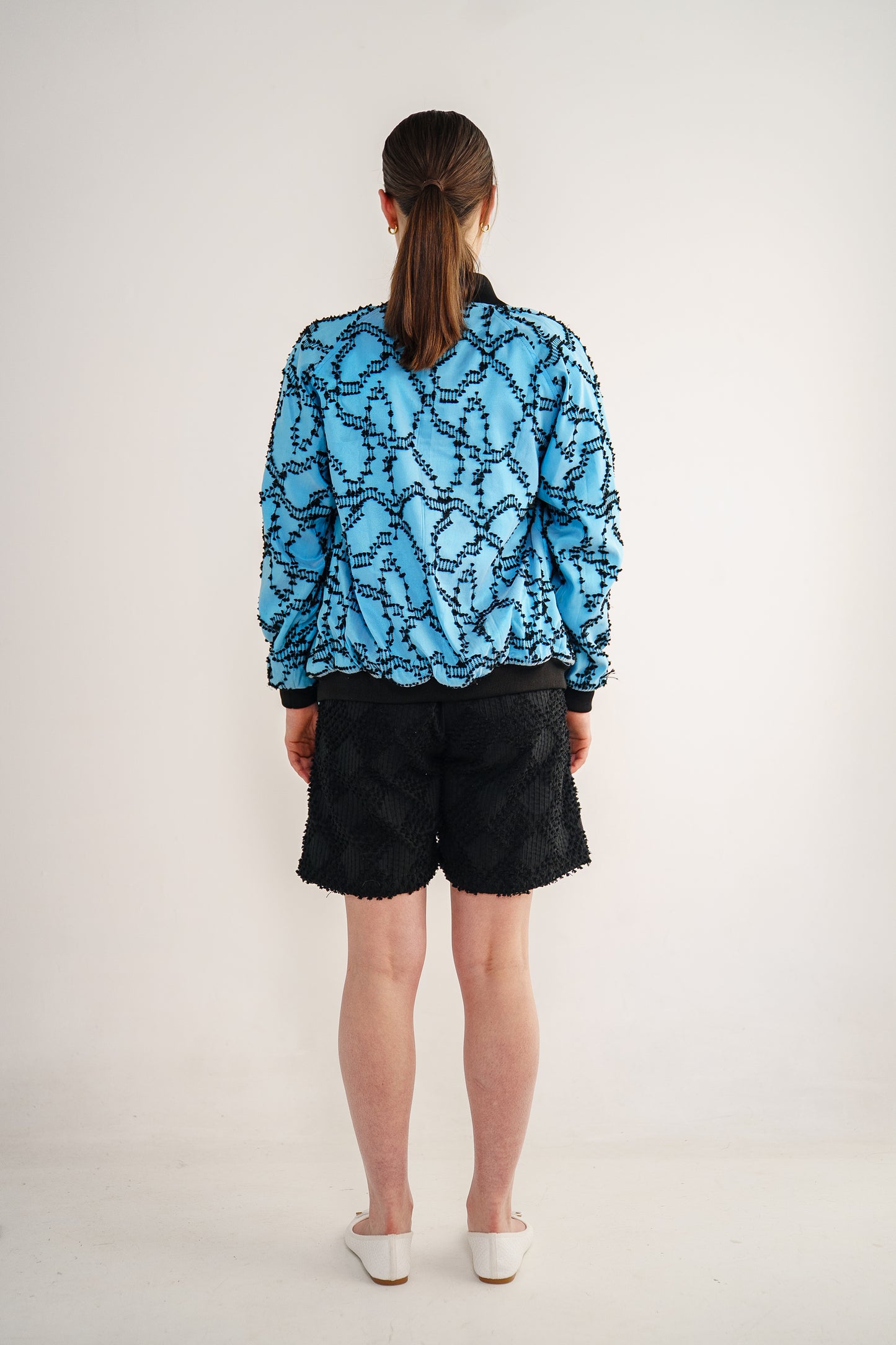 Ruping bomber jacket in tenun