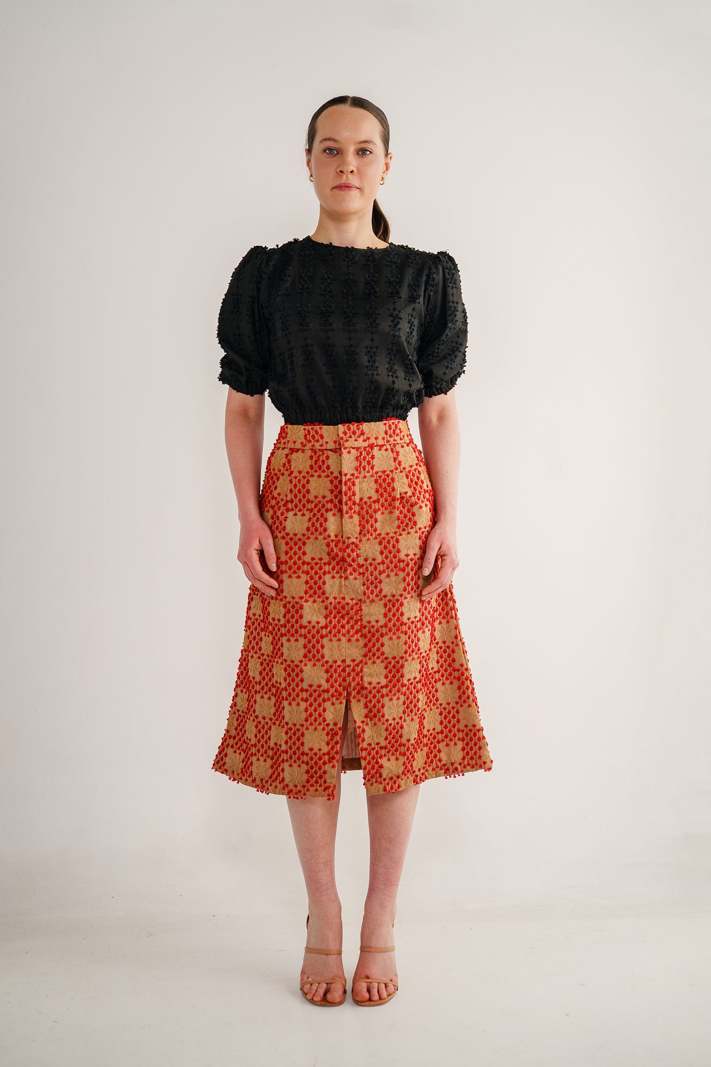 April slit skirt in tenun