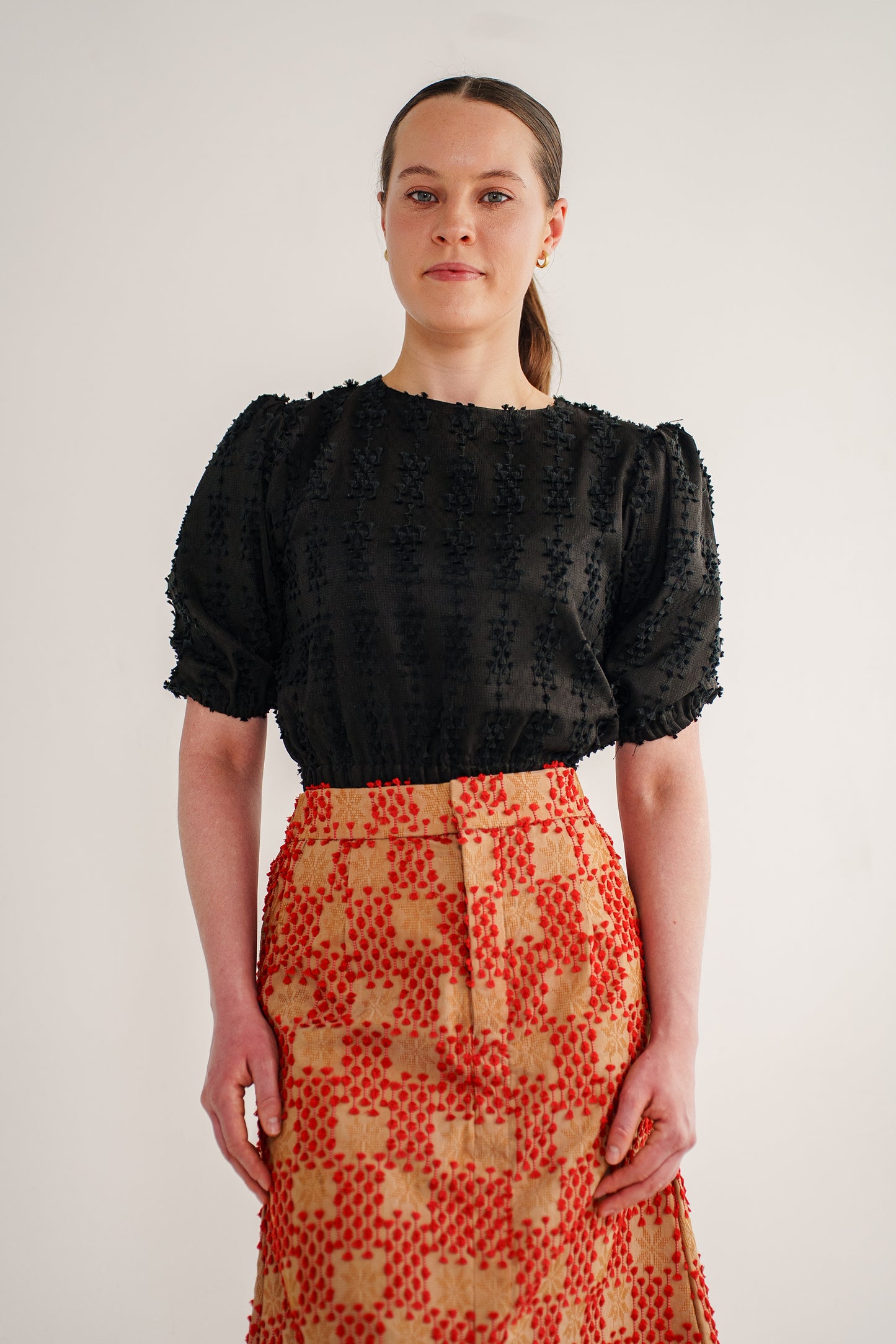 April slit skirt in tenun