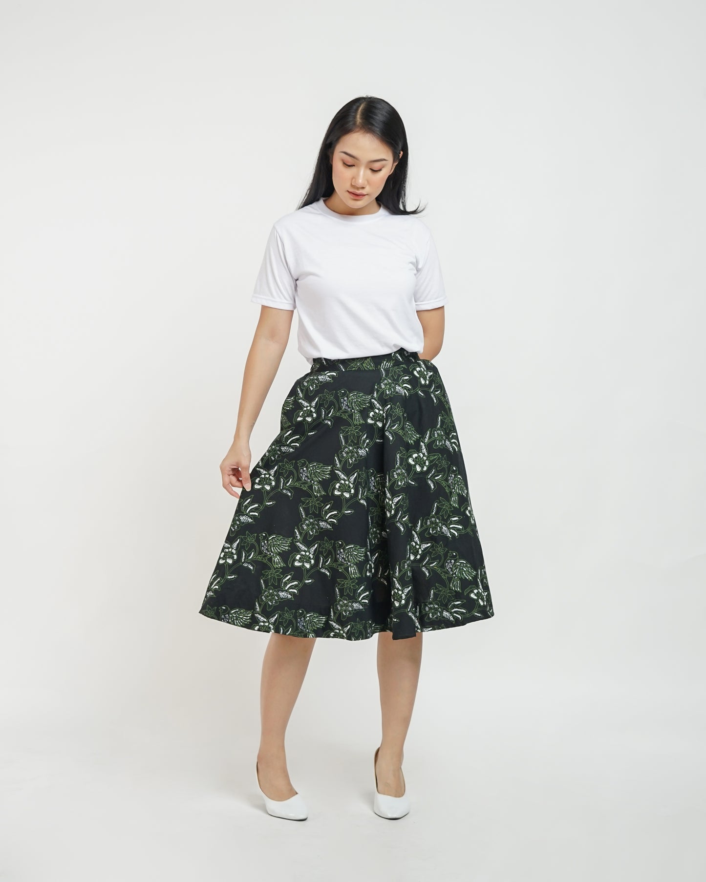 Jenifer batik A-line skirt