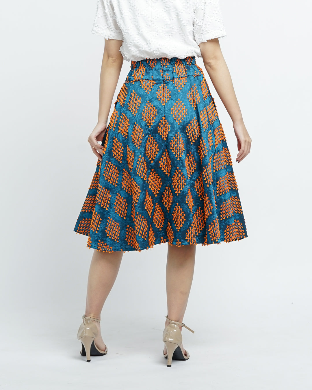 Lydia tenun high-waisted skirt